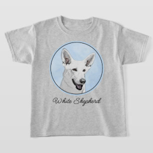 White Shepherainting - Niedliche Original Hunde Ku T-Shirt