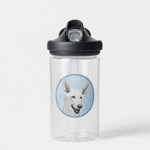 White Shepherainting - Niedliche Original Hunde Ku Trinkflasche