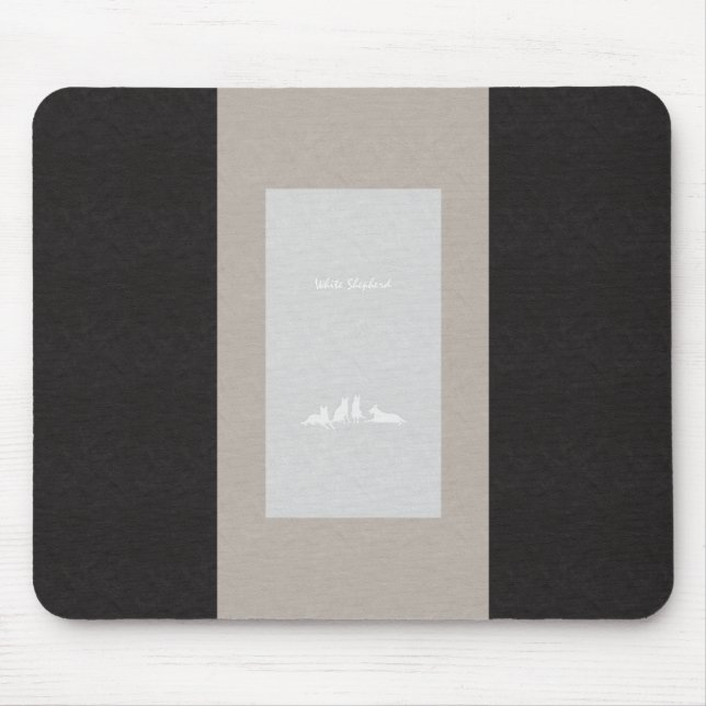 White Shepherd Mousepad (Vorne)