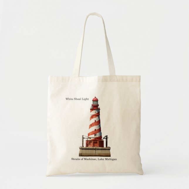 White Shoal Lighthouse aus Tote Tasche geschnitten (Vorne)
