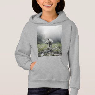 White Siberian Husky Hoodie