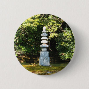 White Snake Pagoda / Hakuja No Tsuka Button