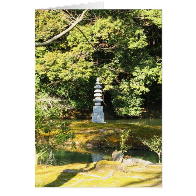 White Snake Pagoda / Hakuja No Tsuka Grußkarte (Vorne)
