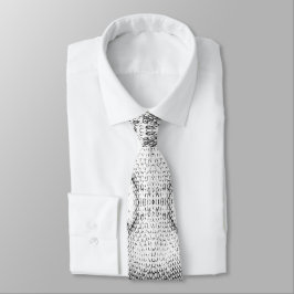 White Snake Skin Print Krawatte