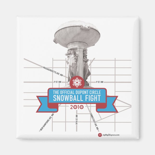 White Snow Magnet (Vorne)