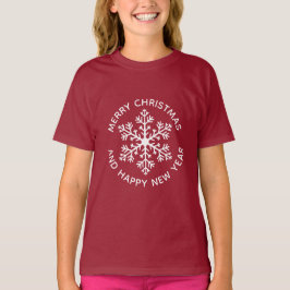 White Snowflake Holiday T - Shirt (Kind)