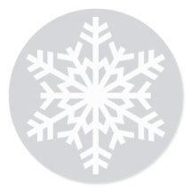 White Snowflake Weihnachtsfeiertage Umschlag Aufkl