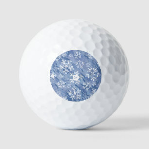 White Snowflakes Golfball