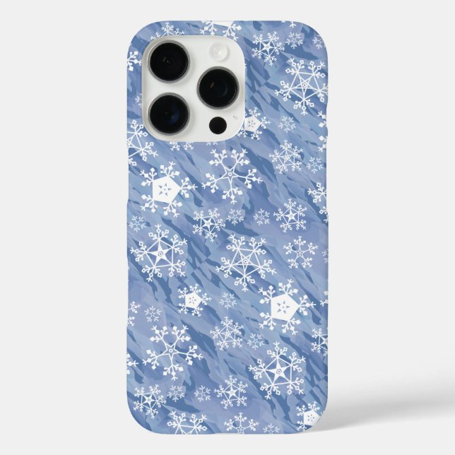 White Snowflakes iPhone 16 Pro Hülle (Rückseite)