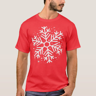 White Snowflakes Merry Christmas Anzug 2 T-Shirt
