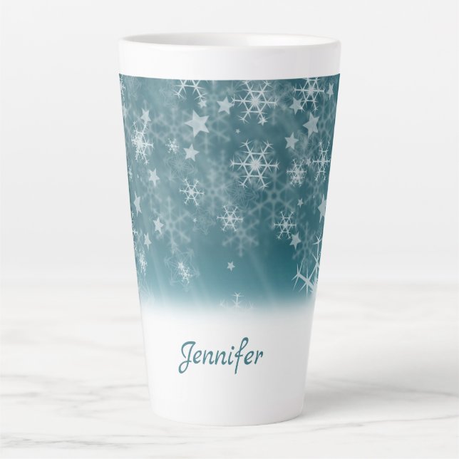 White Snowflakes Milchtasse (Vorderseite)