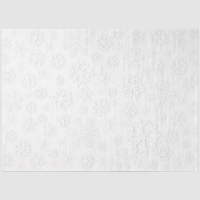 White Snowflakes Seidenpapier (Vorderseite)