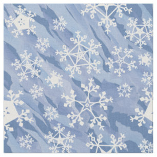 White Snowflakes Stoff
