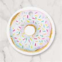 White Sprinkle Donut Babydusche Danke