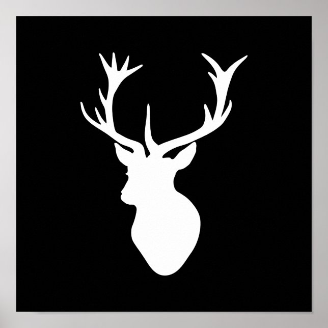 White Stag Head Poster (Vorne)