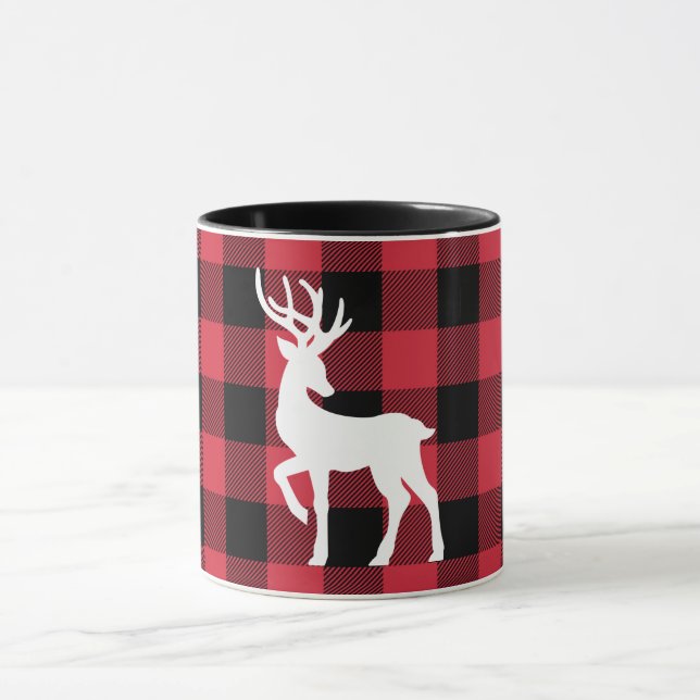 White Stag Red Buffalo Karo Tasse (Zentrum)