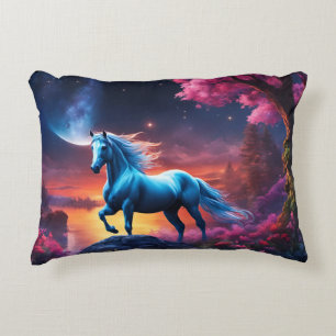 White Stallion Fantasy Pink Garden Dekokissen