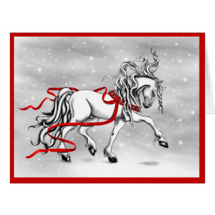 White Stallion Weihnachtsdesign