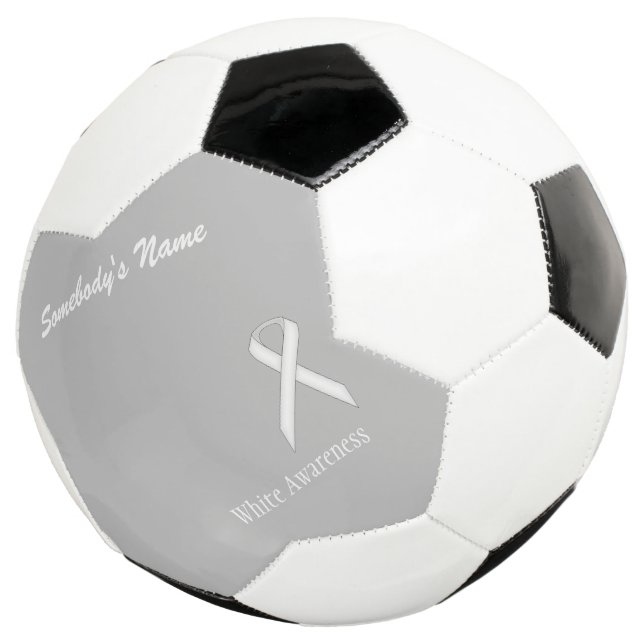 White Standard Ribbon Template von Kenneth Yoncich Fußball (Dreiviertel)