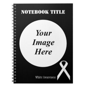 White Standard Ribbon von Kenneth Yoncich Notizblock