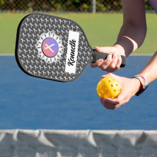 White Standard Ribbon von Kenneth Yoncich Pickleball Schläger