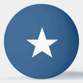 White Star auf Blue Tischtennisball