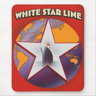 White Star Line Cruise Schiff kommerziell. Mousepad