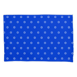 White Star von David Royal Blue Kissenbezug