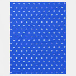 White Star von David Royal Blue Single Bedcover Fleecedecke