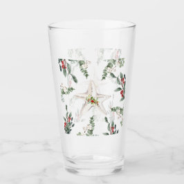 White Starfish Weihnachtsfest Glas
