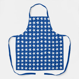 White Stars auf Blue Pattern American Flag Theme Schürze