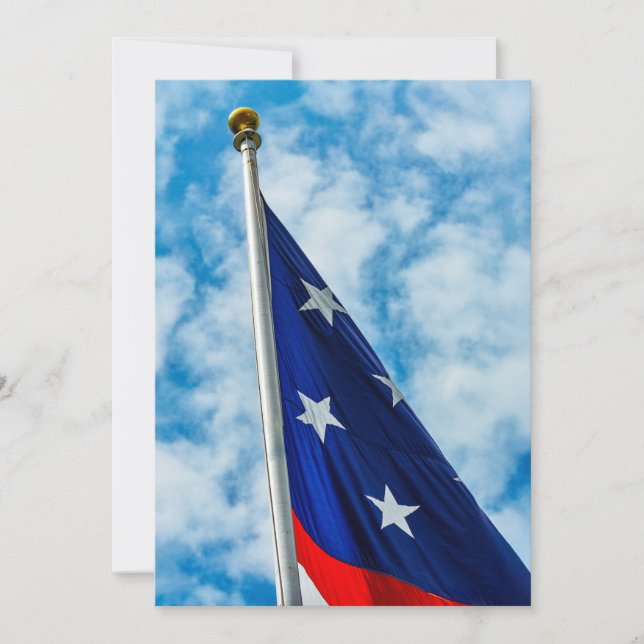 White Stars Einladung (Vorderseite)