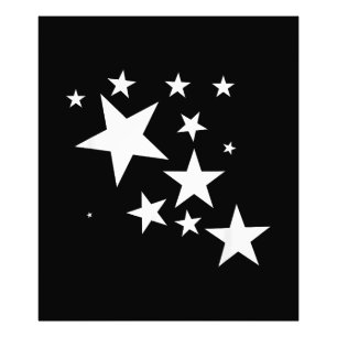 White-Stars-Kostümgeschenk im Star-Design Fotodruck