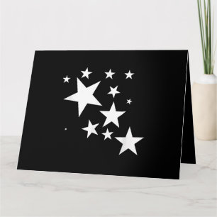 White-Stars-Kostümgeschenk im Star-Design Karte