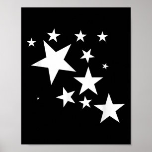 White-Stars-Kostümgeschenk im Star-Design Poster