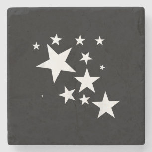 White-Stars-Kostümgeschenk im Star-Design Steinuntersetzer