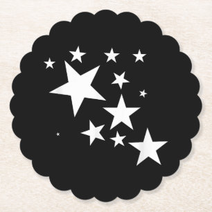 White-Stars-Kostümgeschenk im Star-Design Untersetzer