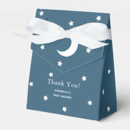 White Stars & Moon Navy Blue Baby Dusche Geschenkb Geschenkschachtel