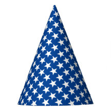 White Stars Muster auf dem Blue American Flag Them