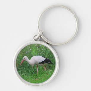 White stork schlüsselanhänger
