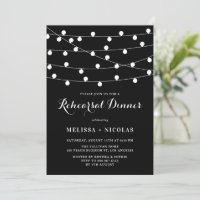 White String Lights Black Probe Dinner