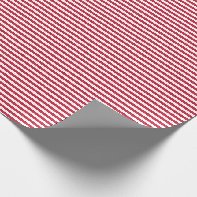 White Strips Geschenkpapier (Ecke)