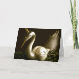 White Swan • Christmas Greeting Card Feiertagskarte