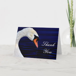 White Swan Drink Dankeskarte