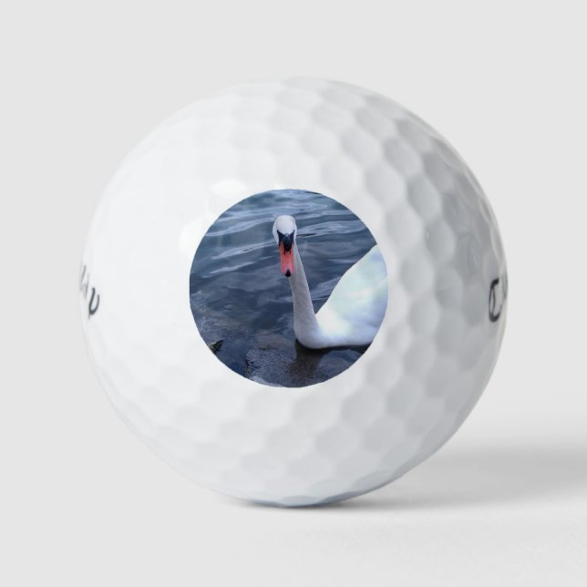 White Swan Golf Ball (Vorderseite)