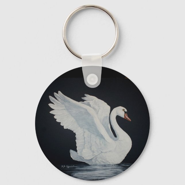 White Swan Schlüsselanhänger (Vorderseite)