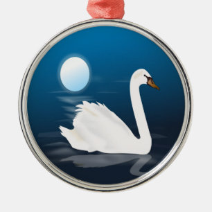 WHITE SWAN SILBERNES ORNAMENT