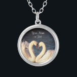 White Swans Necklace Versilberte Kette<br><div class="desc">Elegante White Swans Necklace</div>