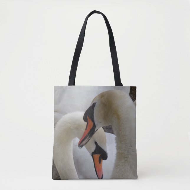 White Swans Tote Bag Tasche (Vorderseite)