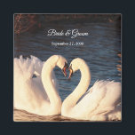 White Swans Wedding Magnet<br><div class="desc">Elegantes White Swans Wedding Magnet</div>